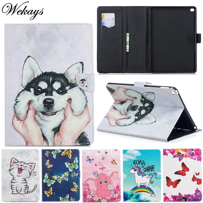 Wekays для Apple Ipad 6 Ipad Air 2 A1566 A1567 Пёс из мультфильма кожа Fundas Чехол для Ipad Air 2 Ipad6 Чехлы СПС Ipad Air2