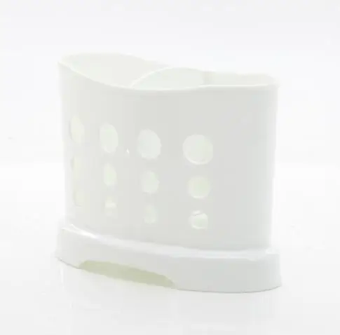 ANHO пластиковый стеллаж для хранения дренажной посуды, держатель для разноцветных ножей, стойка для ложек, вилка, стойка для кухни, аксессуары для хранения, инструмент - Цвет: White
