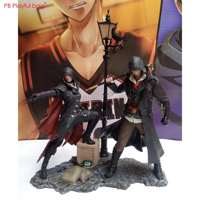 

Assassin C Jacob Frye&Evie Frye Action figure PVC Doll Toys Assassin Fans loves Game collections Novelty Room decoration HC26