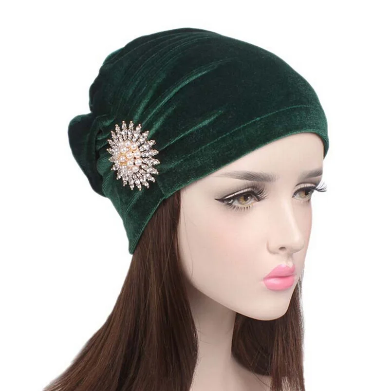 Мусульманское Для женщин Hat 2018 новый бренд Рак шапка шарф воротник тюрбан головы Шапочка # Y10