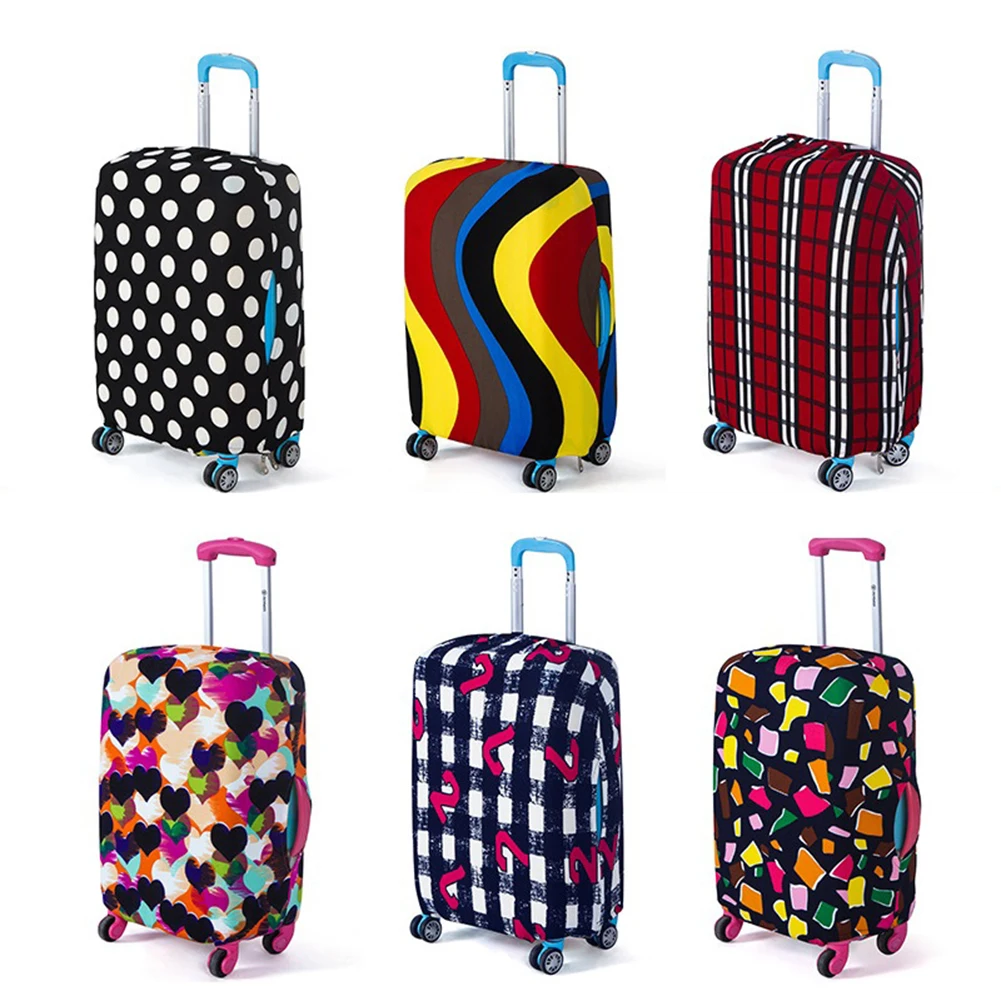22-26 inch Travel Luggage Cover Protector Suitcase for Trolley Case Trunk Case Dust Cover Print Dot Striped Luggage Cover Punk
