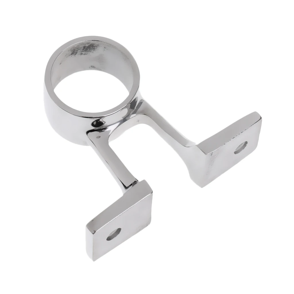 316 Stainless Steel Marine Boat Hand Railing Fitting Center Bracket for 25mm Pipe Boat Parts Accessories Silver