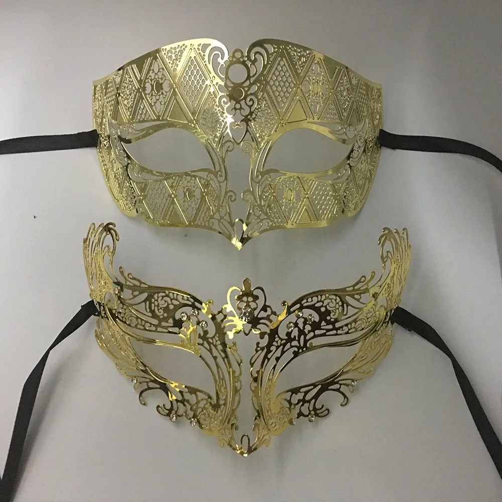 1 набор черные металлические венецианские маскарадные маски для мужчин и