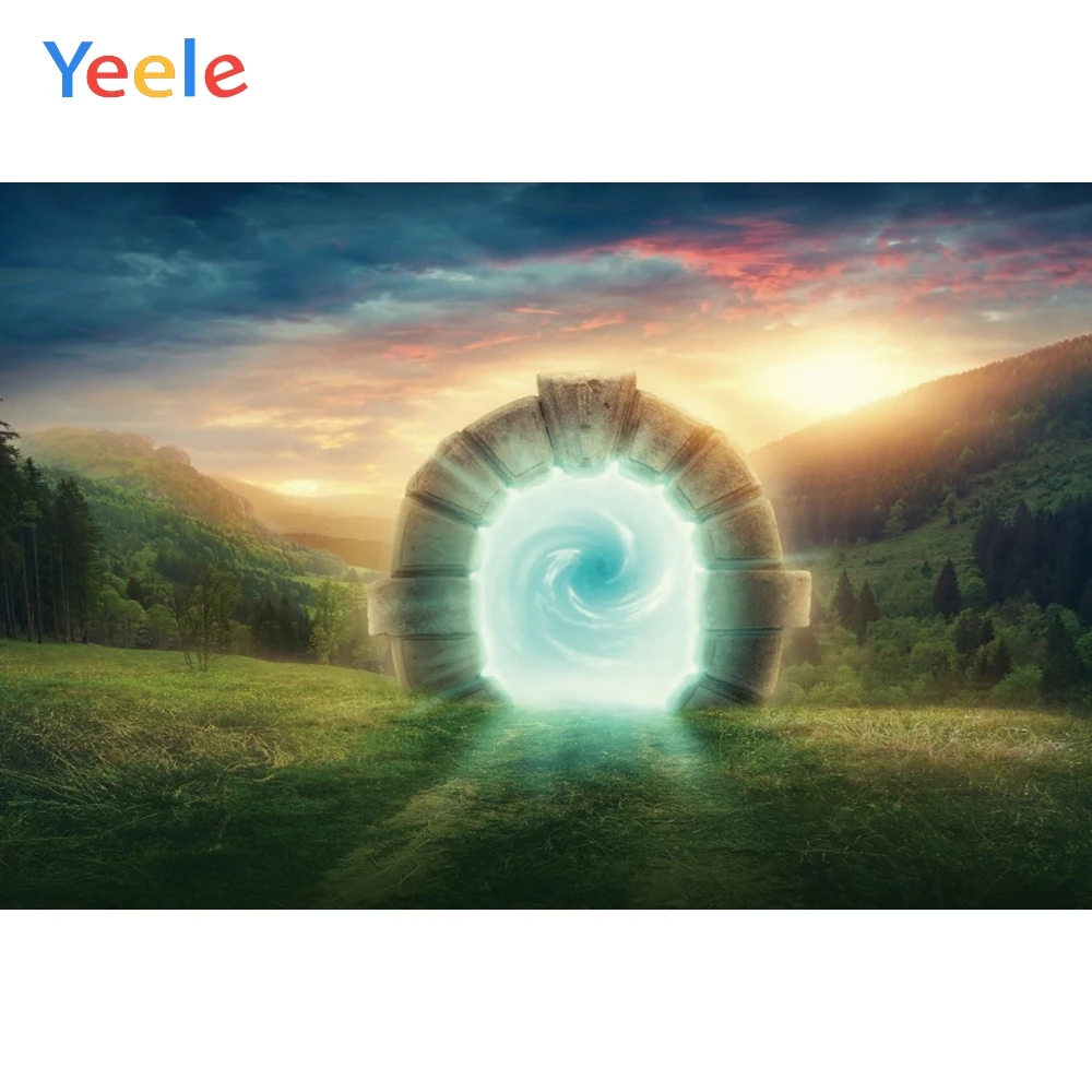 

Yeele Landscape Forest Sunset Stone Dream Tunnel Photography Backdrops Personalized Photographic Backgrounds For Photo Studio