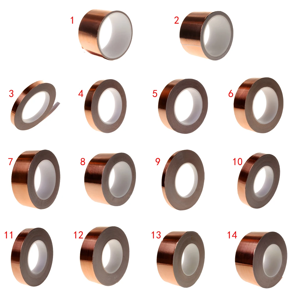Pro Single Conductive Self Adhesive EMI Copper Foil Shielding Tape 5CM*4M Guitar Slug and Snail Barrier