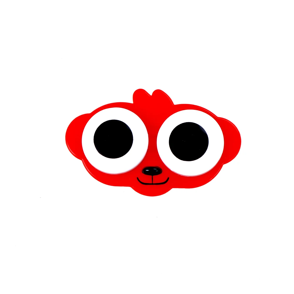 1 шт. мультфильм 3D большие контактные линзы для глаз коробка чехол Сова Лягушка обезьяна, курица форма животного контактные линзы чехол