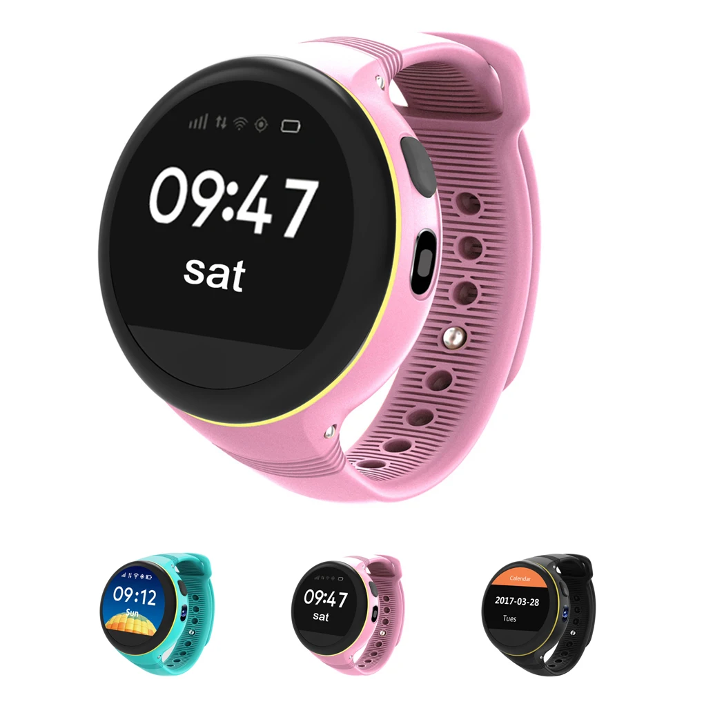 

S668 Children Smart Watch Waterproof Round Screen SIM card GPS SOS Smartwatch Remote Viewfinder Watches for Kids