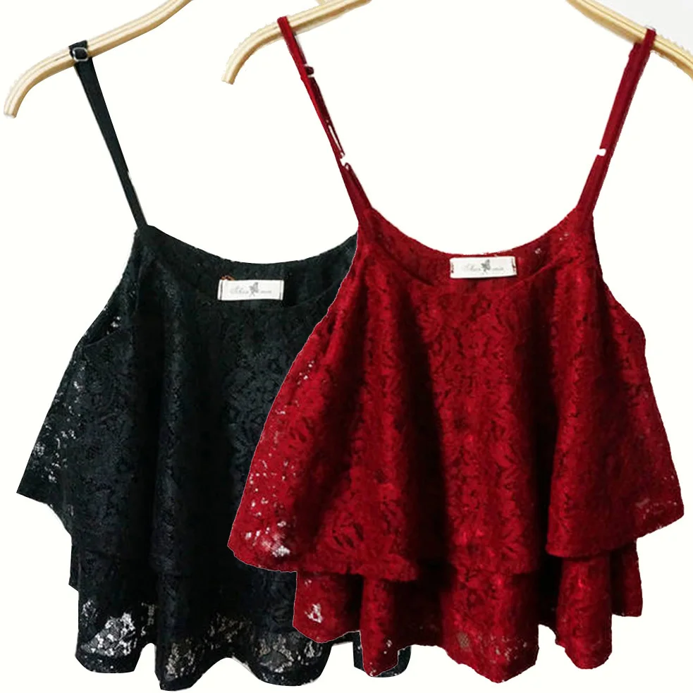 

Sexy Women Lace Floral Crop Top Bralette Bralet Bra Bustier Cami Blouse Tank Tops H5