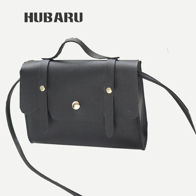 

HUBARU 2019 Summer Fashion Women Bag Leather Handbags PU Shoulder Bag Small Flap Crossbody Bags Bucket Messenger Bags