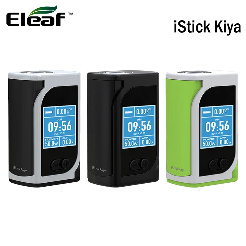 Original Eleaf iStick Kiya 50W Box MOD 1600mAh Vuilt-in Battery Matches GS Juni Atomizer | Электроника
