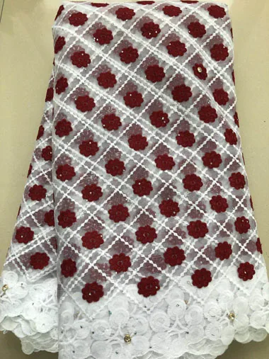 Новая французская молочная шелковая чистая кружевная ткань Высококачественная африканская Тюлевая кружевная ткань со стразами для нигерийской свадьбы ELL3810 - Цвет: AS PIC4