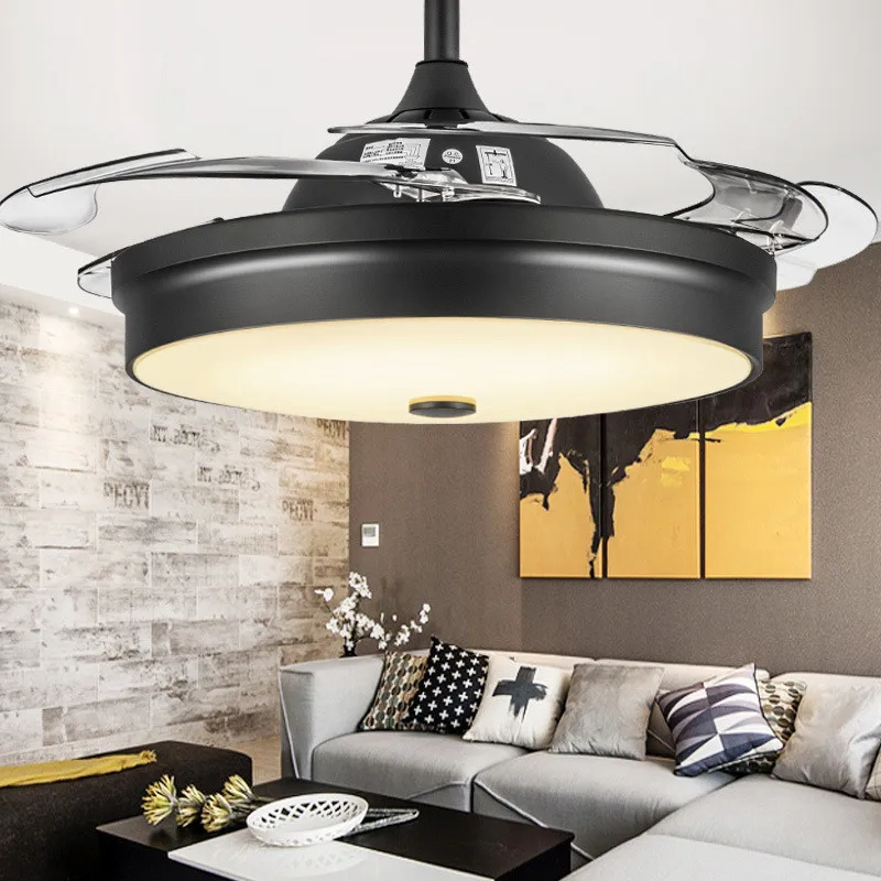 Modern Super Thin Invisible Restaurant Ceiling Fan Living Room Dining