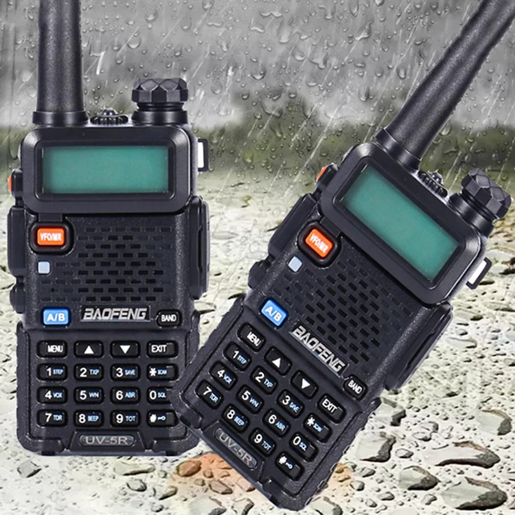 

2Pcs vhf uhf professional two-way radio ht baofeng uv 5r amateur long range walkie talkie 10 km Hunting ham Radio CB Transmitter