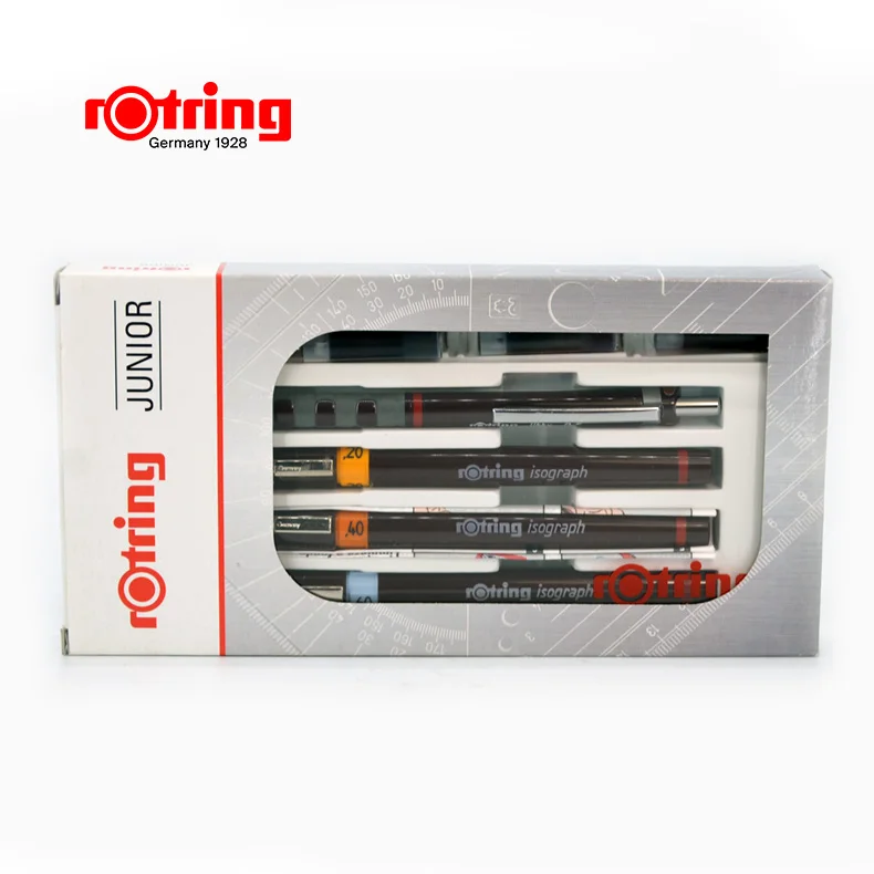 Германия rotring иглы ручка Набор JUNIOR простой может быть заполнен чернилами Классическая Ручка для рисования 02 04 06 набор