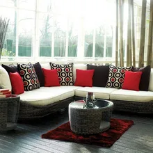 Горячая Новая модель арабский смолы плетеный современный классический диван набор