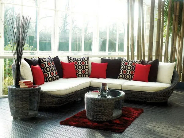 Hot Sale new model arabic resin wicker modern classic sofa set |