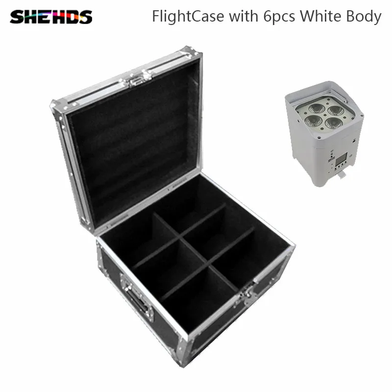 

FlightCase with6/8/10/12pcs 4x18W Led Butterfly Stage Light RGBWA+UV Battery Powered Effect LED Stage Lights with Remote Control