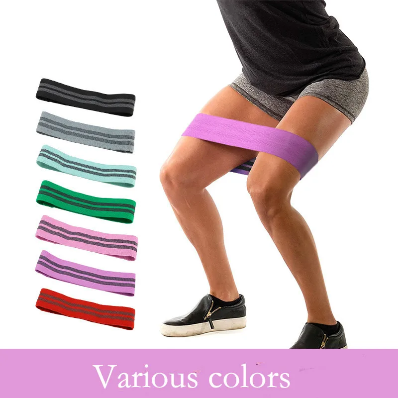

Resistance Hip Band Soft Non Slip Rubber Fitness Highly Elastic Compression Booty GYM Hips Exercise Circle Loop Thigh Bands Q