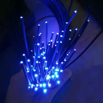 

350M 1.5mm(inner Dia.) Black PMMA Plastic end glow Flexible Fiber Optic cable f/Light Engine Driver Home Hotel car ceiling decor