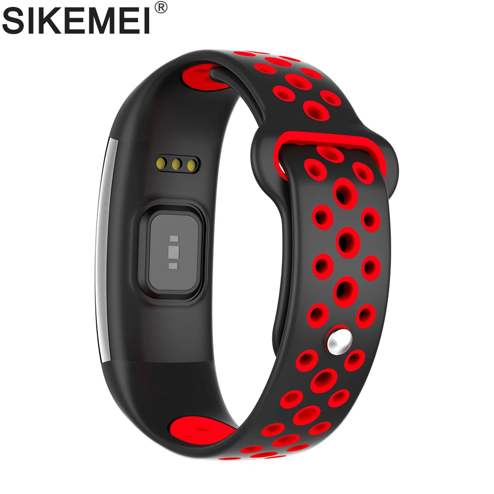 SIKEMEI Waterproof Sport Fitness Smart Bracelet Wrist Band Wristband Heart Rate Blood Pressure Oxygen for iPhone Android