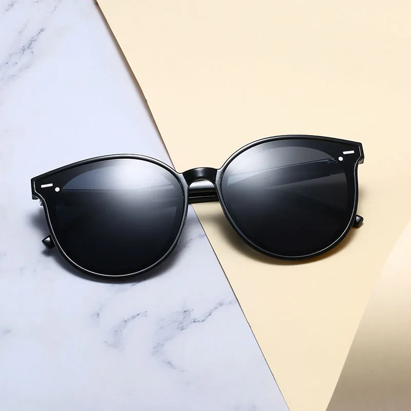 

2019 Korean Trendy Sunglasses Women Brand Designer Fashion Lady Elegant Cat Eye Sun Glass Cool Black Shades Dropshipping