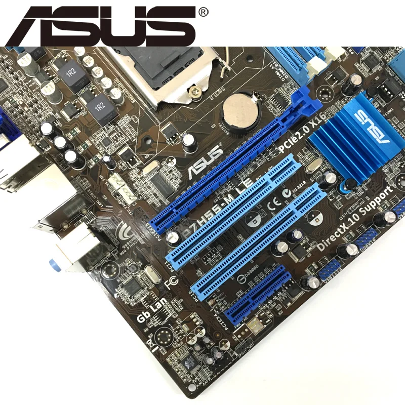 Настольная Материнская плата Asus P7H55 M LE H55 Socket LGA 1156 i3 i5 i7 DDR3 16 ГБ ATX UEFI BIOS