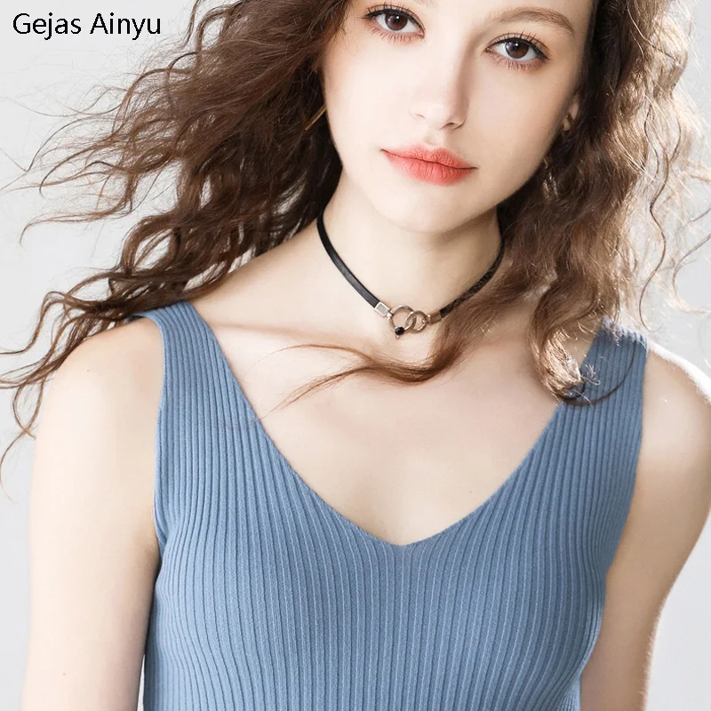 

Gejas Ainyu Spring Summer tops tank top Women Sleeveless Loose T Shirt Ladies Vest Camisole Slim Ladies Vest top women new