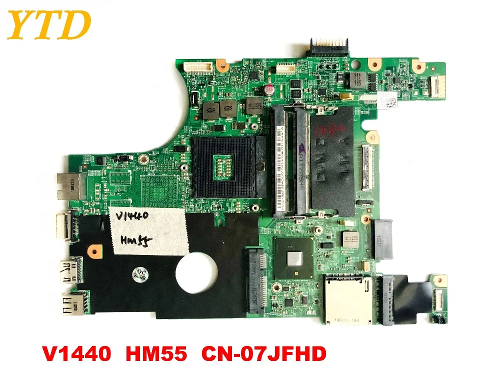 Оригинальный Для DELL V1440 Материнская плата ноутбука HM55 CN-07JFHD испытанное хорошее