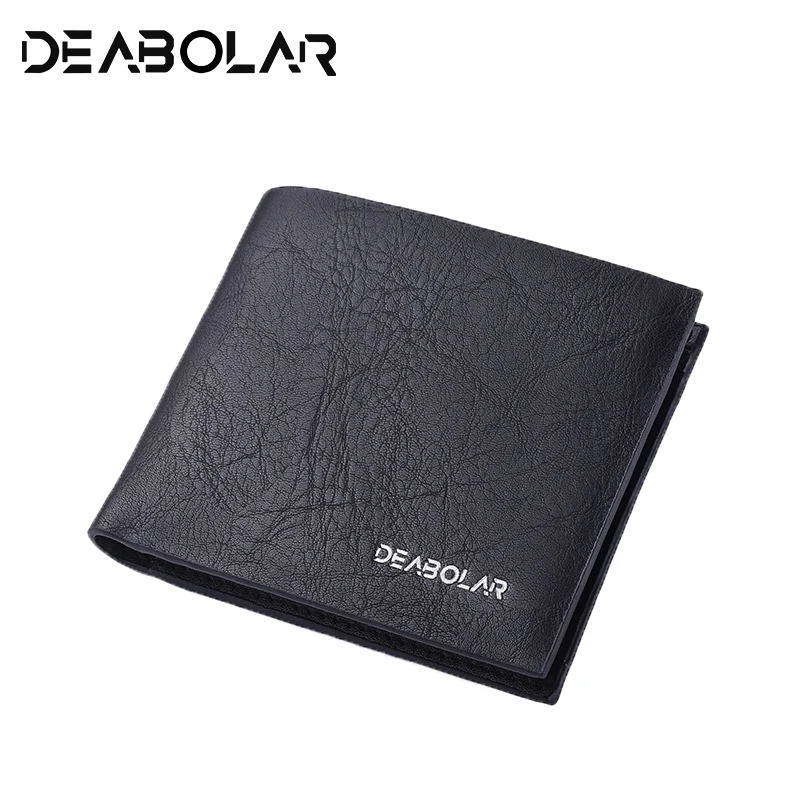 

Men Luxury Wallet Pu Bifold Business Short paragraph Wallet Clutch Purse Slim Card Short Slim Male Purses Money Clip Credit Card