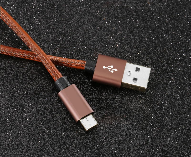 Быстрый Micro USB кабель 2.4A быстрое зарядное устройство и кабель для передачи данных кожаный плетеный кабель USB ЗУ для мобильного телефона кабель для samsung htc huawei