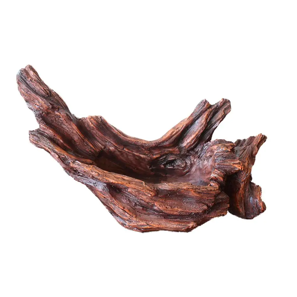 

1Pcs Vintage Resin Imitated Stump Succulents Flower Pot Potted Plant Decoration Wooden Home Garden Flower Pot Decoration Crafts