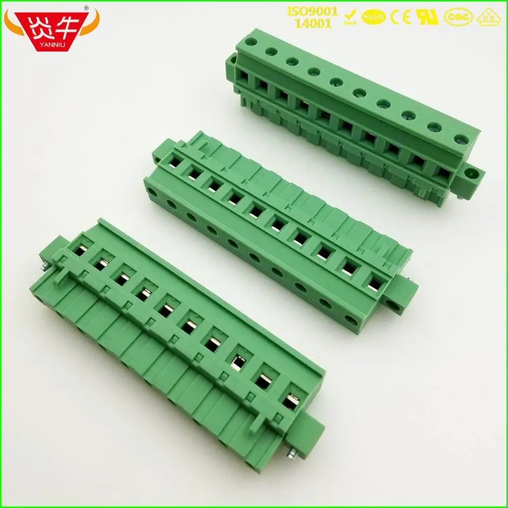 KF2EDGKAM-7.5-10P 2 EDGKAM 7 5 мм 10PIN PCB разъем подключаемый плагин клеммные блоки GMSTB 5/10-ST-7