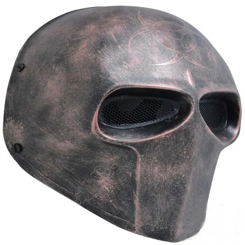 

Free Shipping Resin Biohazard Resident Evil Mask Cosplay Helmet Tactical Protection Paintball CS Game Army of Two Airsoft Mask