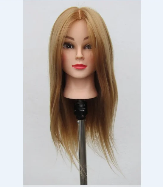 2016 New 24" Wig Head With Hair Long Hair Model Hairdressing Practice