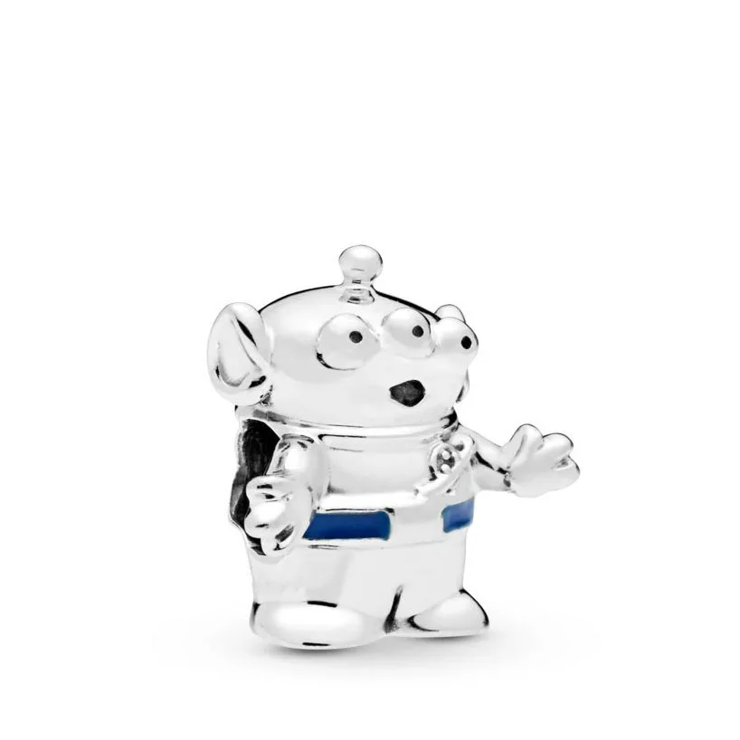 

2019 New Style 925 Sterling Silver Pixar Toy Story Alien Charm Fit pandora Bangle Bead Charm DIY Jewelry
