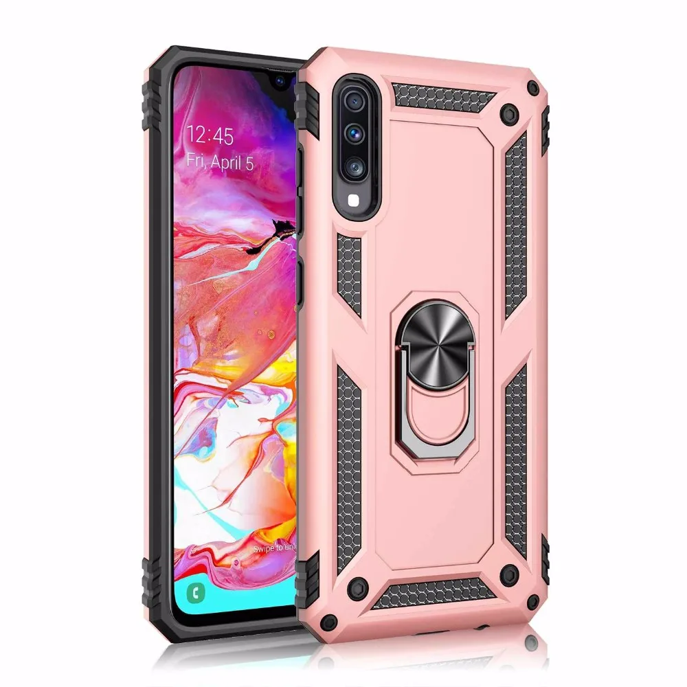 For Samsung Galaxy A50 case Holder StandArmor Hybrid Magnetic Bracket Finger Ring Cover For Samsung A10 A20 A30 A40 A50 A70 Case (4)