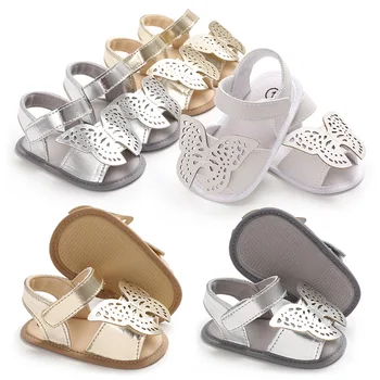 

Summer Baby Butterfly Sandals Silicone Bottom Non-slip Baby Toddler Shoes Baby Girl Shoes Sandals