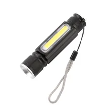 Светодиодный фонарик USB 18650 лм фонарь 4 режима Масштабируемые тактические фонари XML T6 COB Магнитный фонарь для кемпинга