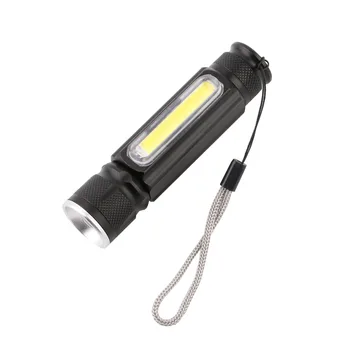 

LED USB Flashlight 18650 3800LM Torch 4 Modes Zoomable Tactical Flashlights XML T6 COB Magnet Torch Lanterna For Outdoor Camping