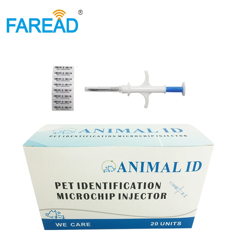 free shipping x100pcs 2.12x12mm Bioglass Parylene coating ISO11784/5 FDX-B microchip syringe for pets dog 
