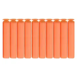 100 шт. EVA Мягкая оранжевый наполнитель повторная зарядка пуль присоски Дартс с присоской дырочку головы 7,2x1,3 см для Nerf бластеры