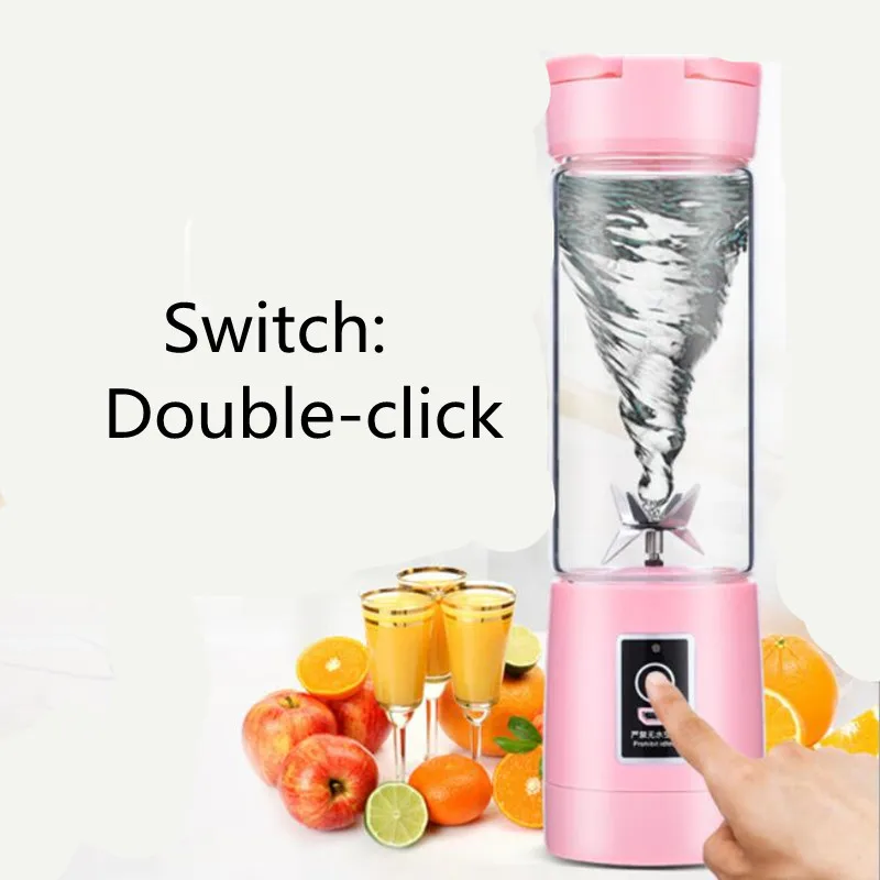 

USB Rechargeable Electric Juicer Bottle Juice Citrus Blender vegetables fruit Milkshake Smoothie Squeezers USB Slow Juicer
