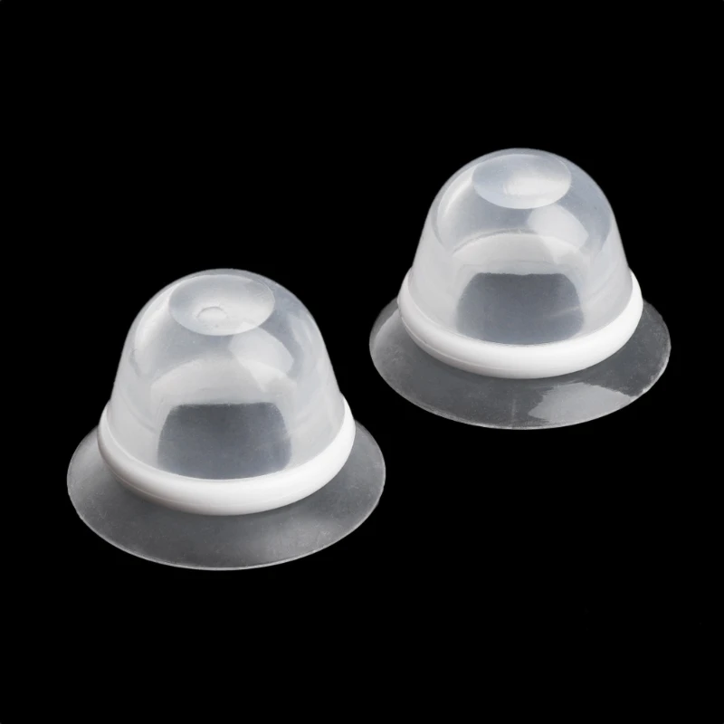 

2Pcs Inverted Flat Nipples Aspirator Soft Nipple Pump Sucker Corrector With Case