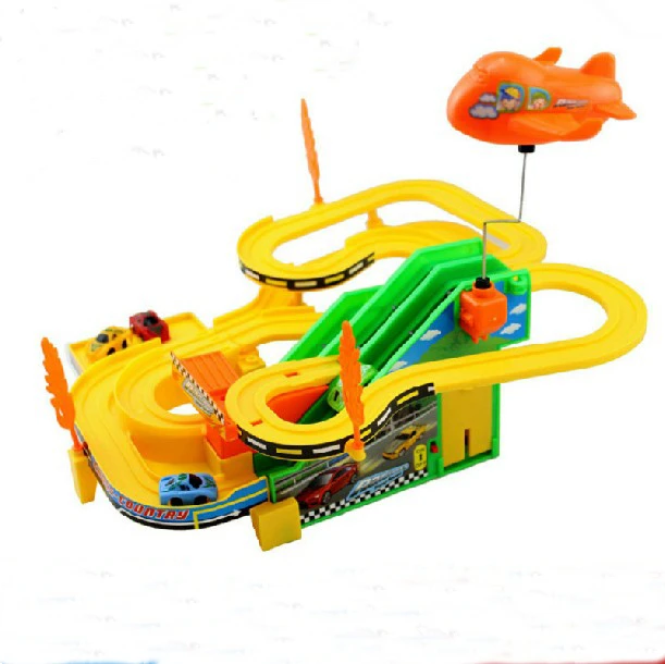 children's roller coaster slide and car