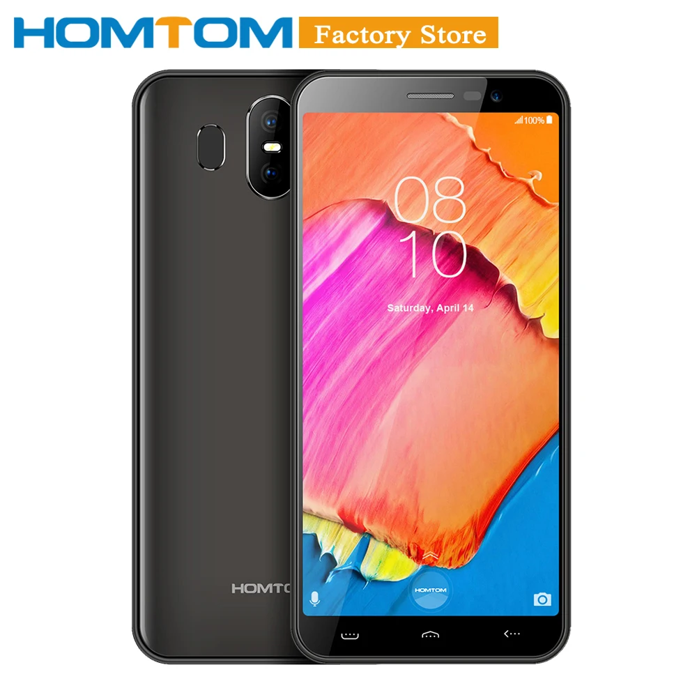 HOMTOM S17 5,5‘’ 18:9 дисплей Android 8,1 2 GB 16 GB память13MP+ 2MP двойной камеры смартфон 3000 mAh Face ID отпечатков пальцев мобильный телефон