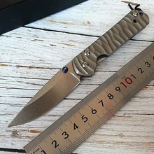 Карманный нож TC4 из титанового сплава, тактический складной нож D2, стальное лезвие Chris Reeve EDC, мини-инструмент для выживания в походе, дао, hrc