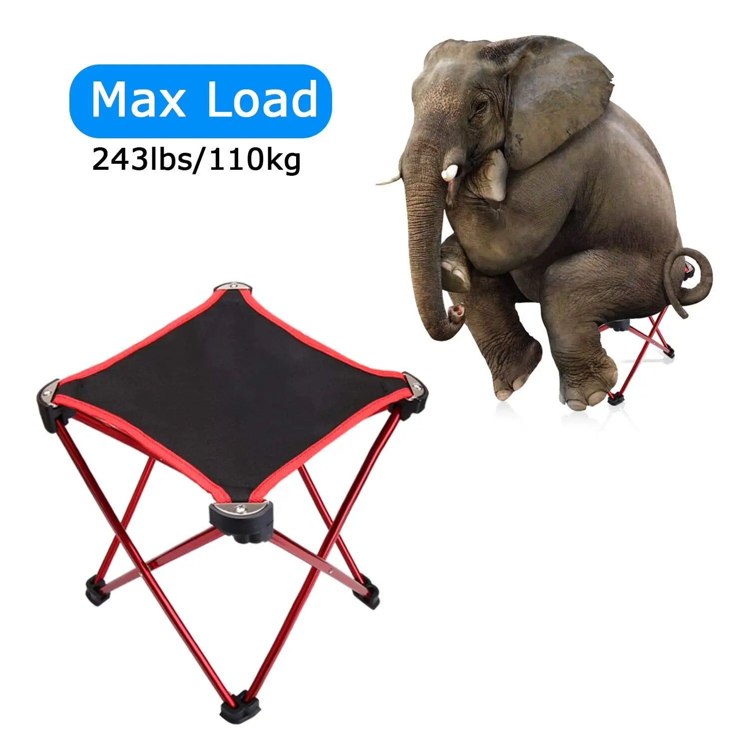 

Strong Aluminum Alloy Mini Portable Folding Chairs Ultralight Outdoor Camping Stool for Backpacking,Hiking,BBQ,Picnic,Travel