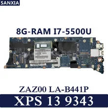 KEFU ZAZ00 LA-B441P Laptop motherboard for Dell XPS 13 9343 Test original mainboard 8G-RAM I7-5500U