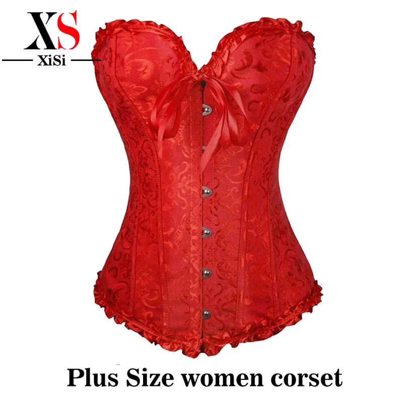 corset bustier rouge