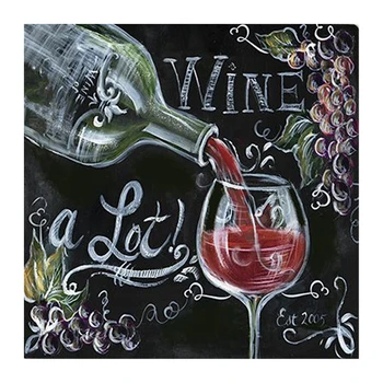 

5D Diy diamond painting cross stitch diamond embroidery Holding the Wine blackboard picture Home Decoration diamond mosaic
